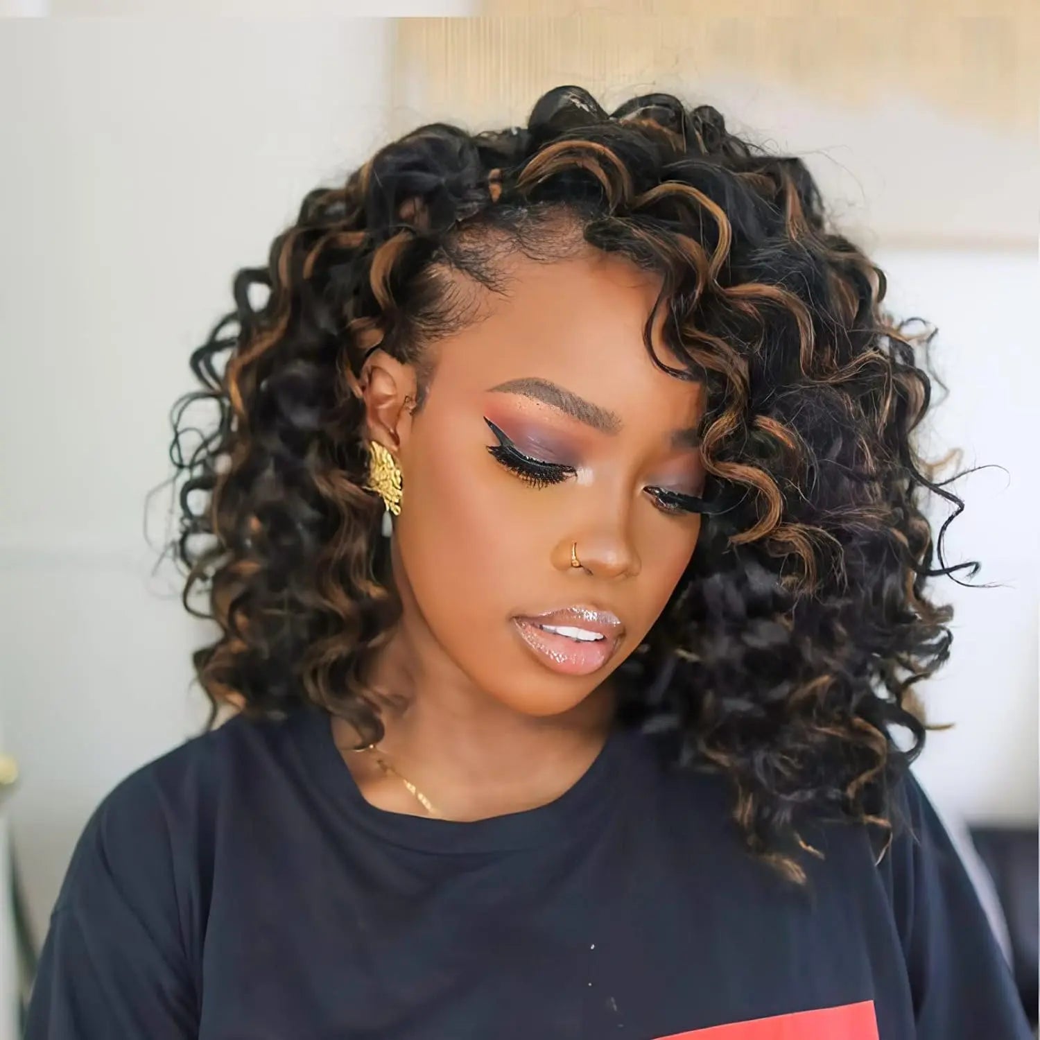 ( US ONLY) FAST SHIPPING OC | Toyotress® Ocean Wave Crochet Hair - 8 Packs Short Curly Water Wave Deep Twist Wavy Braids For Black Women Synthetic Braiding Hair Extensions Toyotress